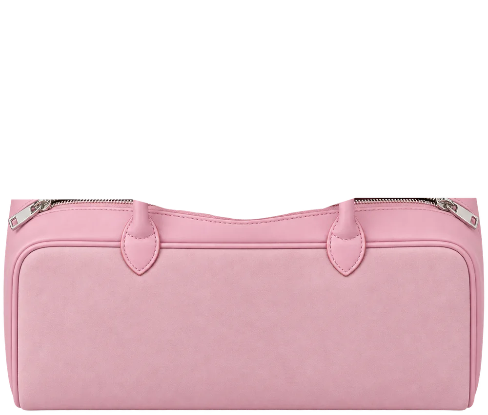 A free pad tucked into her handbag
