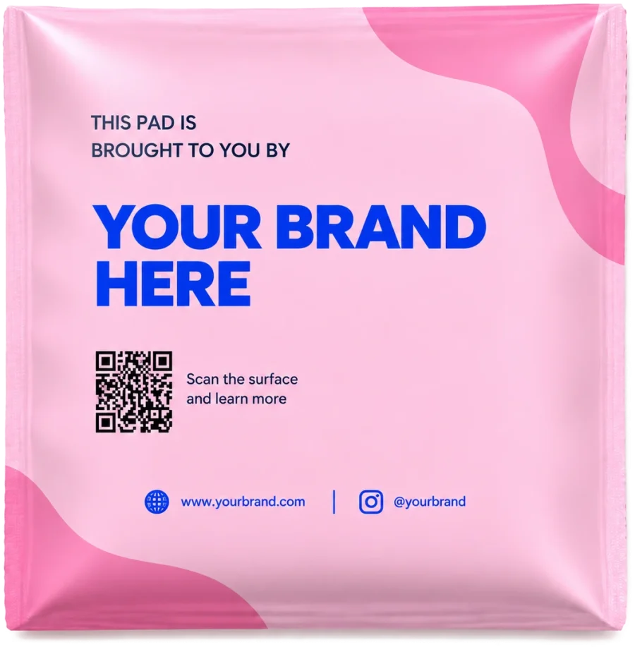 A P(ADS) envelope that reads: this pad is brought to you by your brand